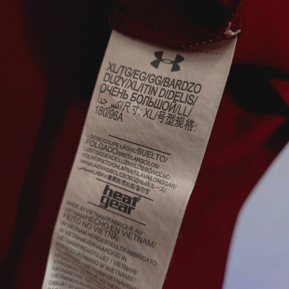 Under Armour Polo Mens XL Maroon Loose Fit Performance Golf Shirt Boston College - Picture 8 of 10